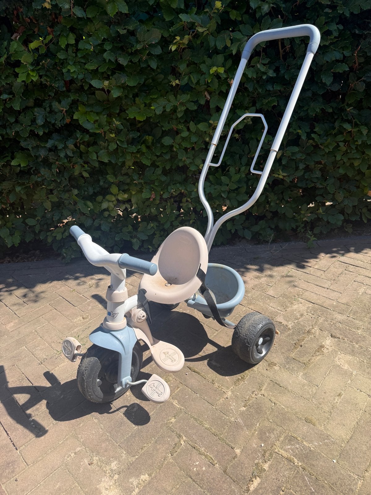 Smoby driewieler met duwstang, Ophalen, Gebruikt, Loopfiets