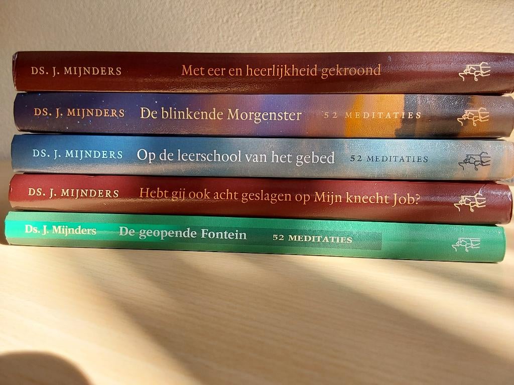 Mijnders, ds.J. -  5 meditatieve boeken, Ophalen of Verzenden, Zo goed als nieuw, Christendom | Protestants