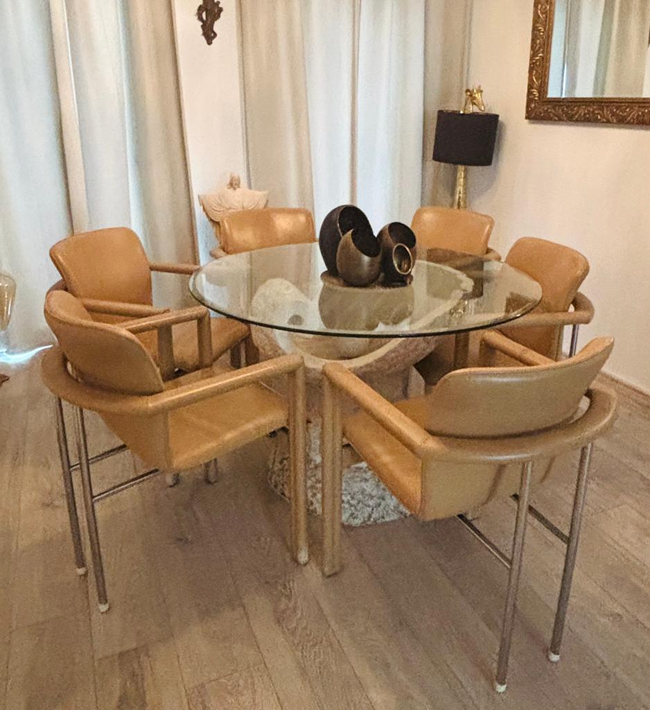 6 x leolux cachucha design eetkamerstoelen, Huis en Inrichting, Ophalen, Gebruikt