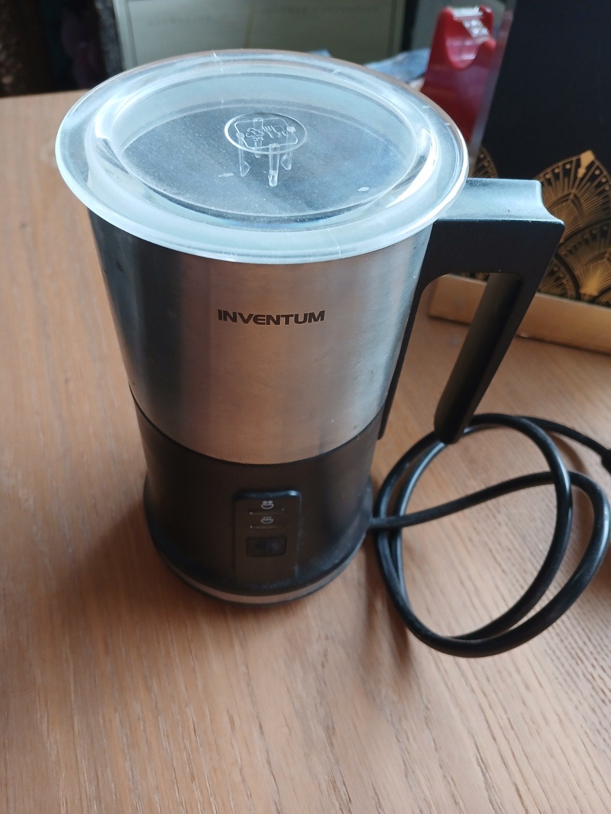 Inventum melkopschuimer zgan, Ophalen of Verzenden, Zo goed als nieuw, Elektrische melkopschuimer