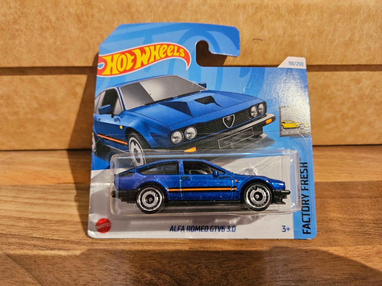 Hotwheels Hot Wheels Alfa Romeo GTV6 3.0 Blauw in OVP, Ophalen of Verzenden, Zo goed als nieuw, Auto