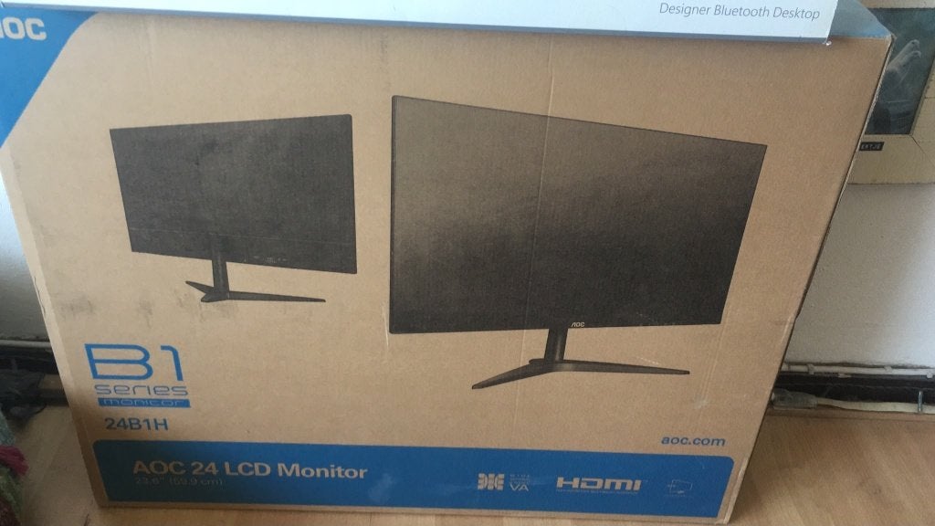 A0C 24 LCD B1H Monitor Beeldscherm, Gebruikt, HDMI, AOC P, Full HD