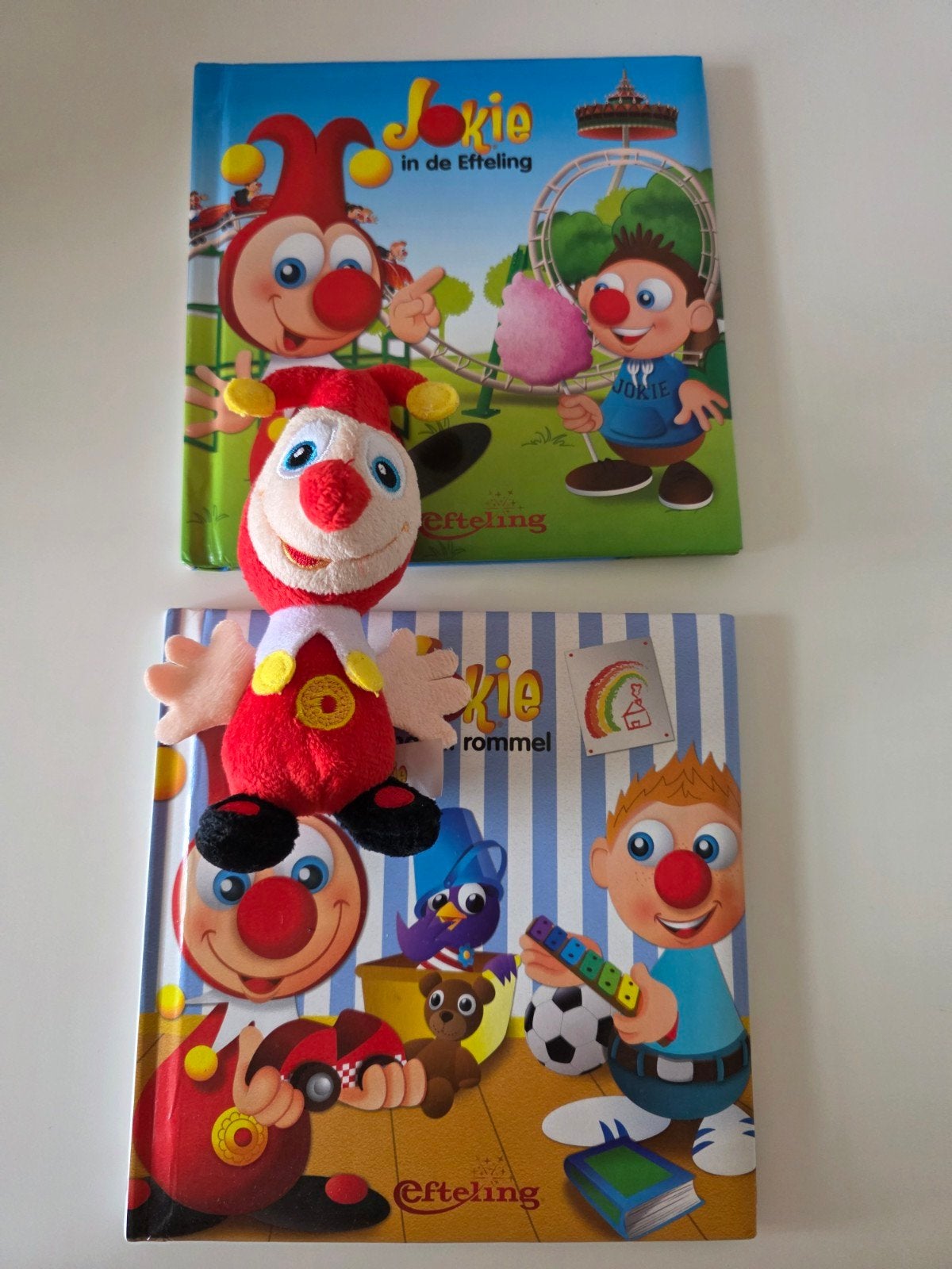 2 Jokie en Jet boekjes + sleutelhanger Efteling Boekje, Boeken, Gelezen, Jongen of Meisje, Ophalen of Verzenden, Voorleesboek