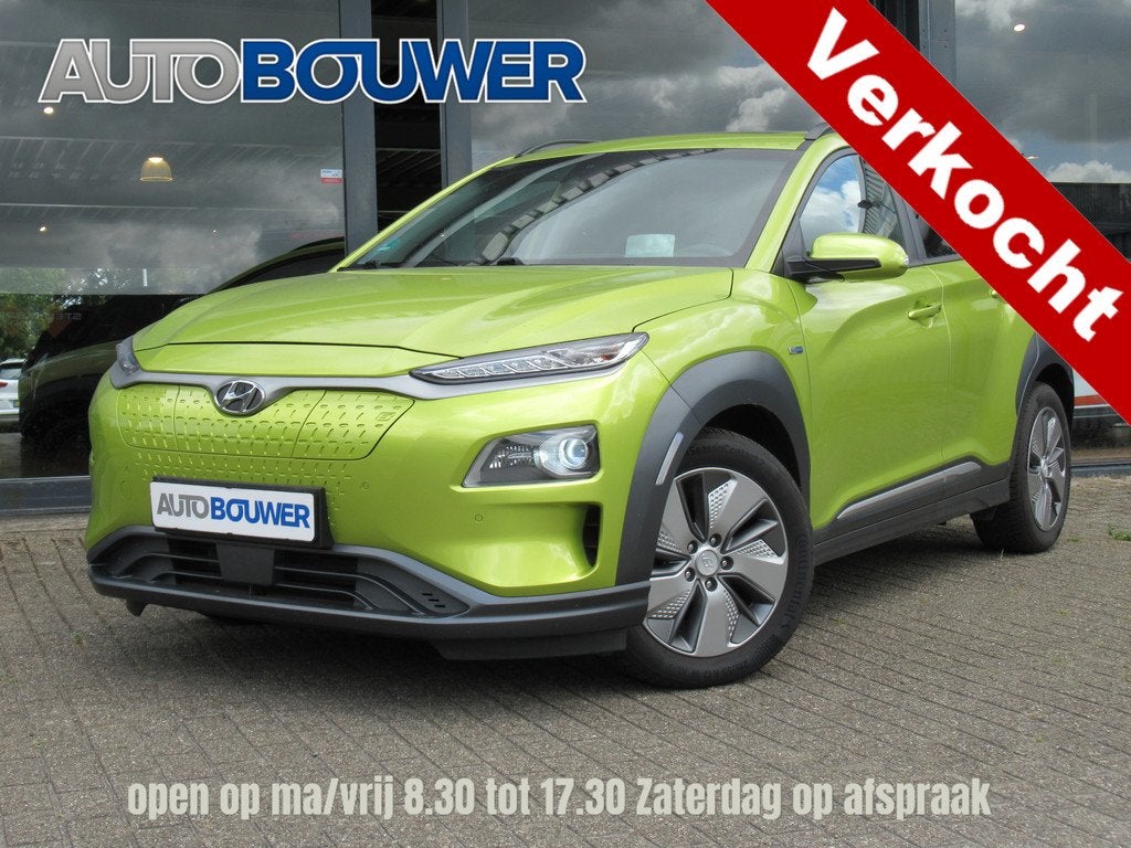 Hyundai KONA EV Premium Sky 64 kWh SOH 98,3 % 2e eigen | dea, Auto's, Hyundai, Gebruikt, Grijs, Automatische klimaatregeling, SUV of Terreinwagen