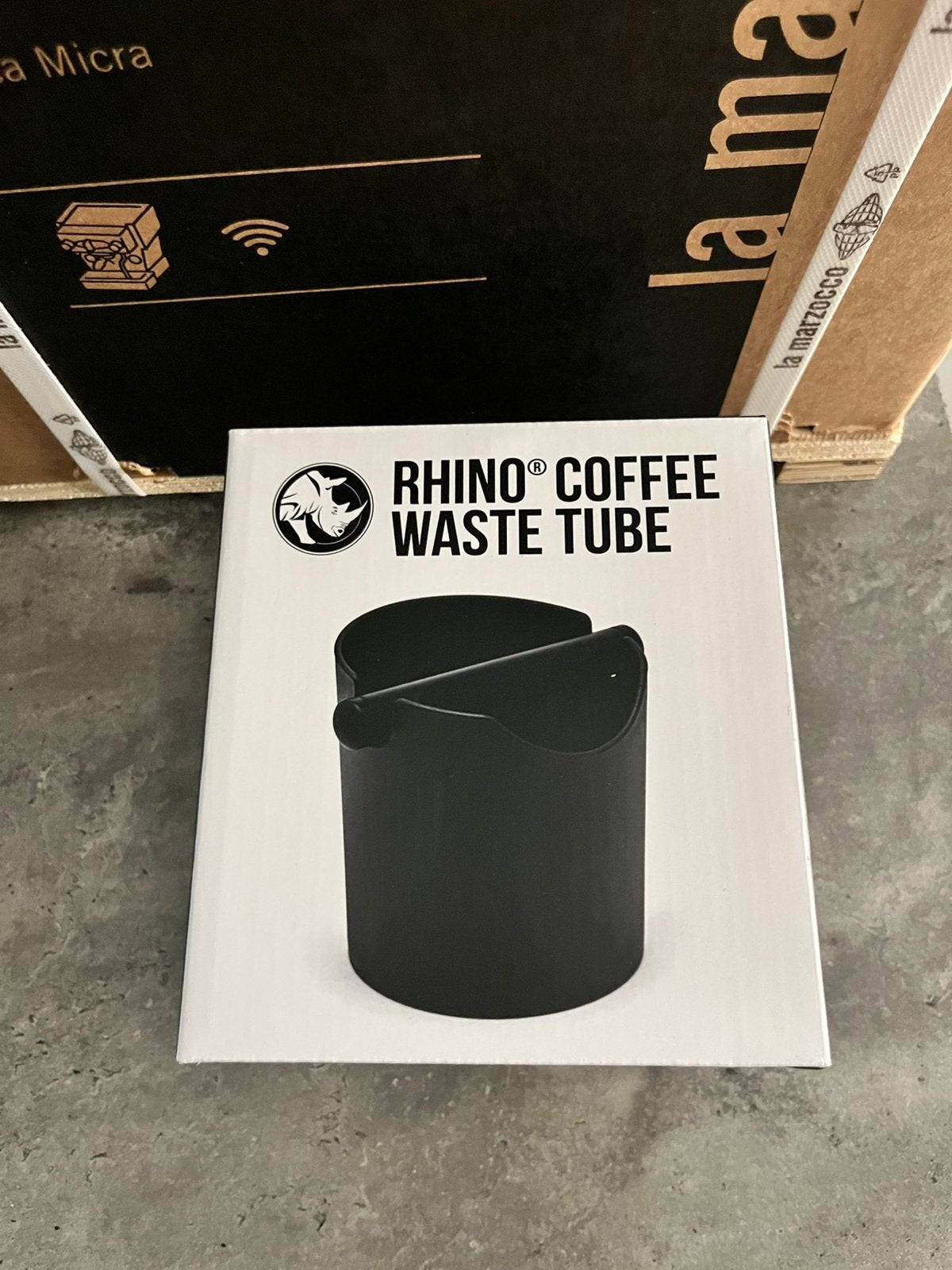 Rhino coffee waste tube, Huis en Inrichting, Woonaccessoires | Prullenbakken, Ophalen of Verzenden, Zo goed als nieuw, Kunststof