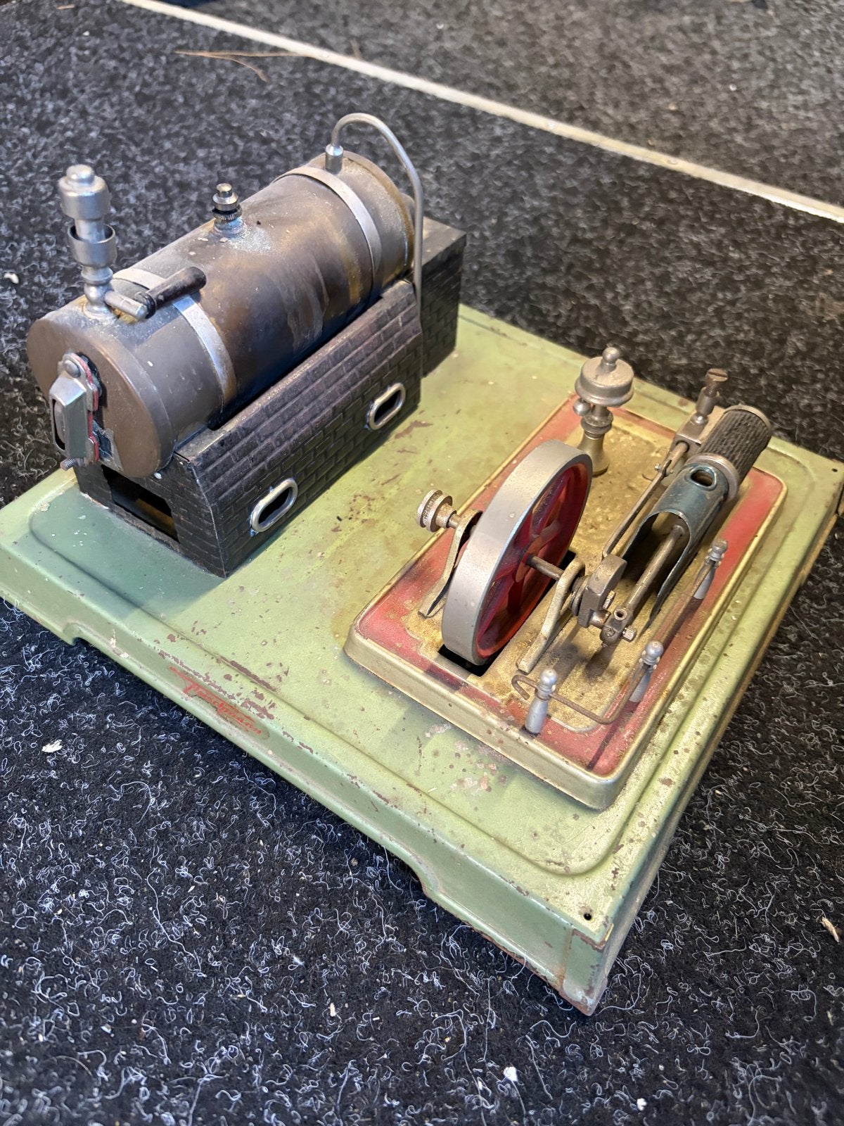 Vintage Stoommachine  opknapper, Hobby en Vrije tijd, Ophalen of Verzenden, Gebruikt, 1:32 tot 1:50
