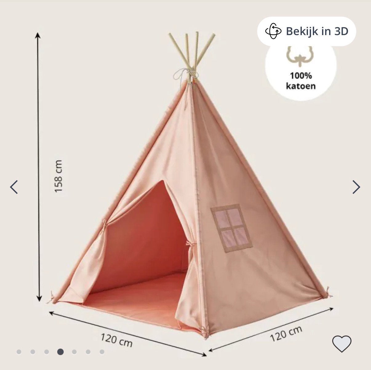 Petite Amelie Tipi Tent, Ophalen of Verzenden, Zo goed als nieuw