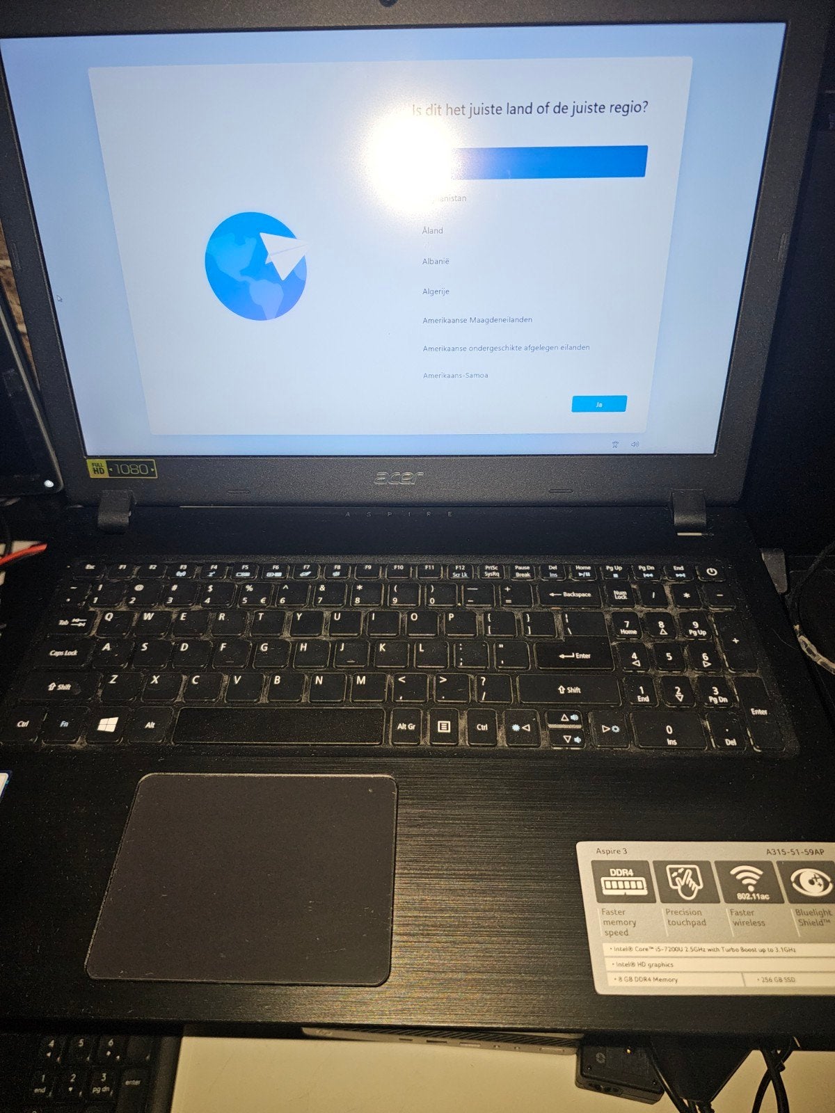 Acer Aspire A315-51, Computers en Software, Windows Laptops, Gebruikt, 2 tot 3 Ghz, 14 inch, Ophalen of Verzenden