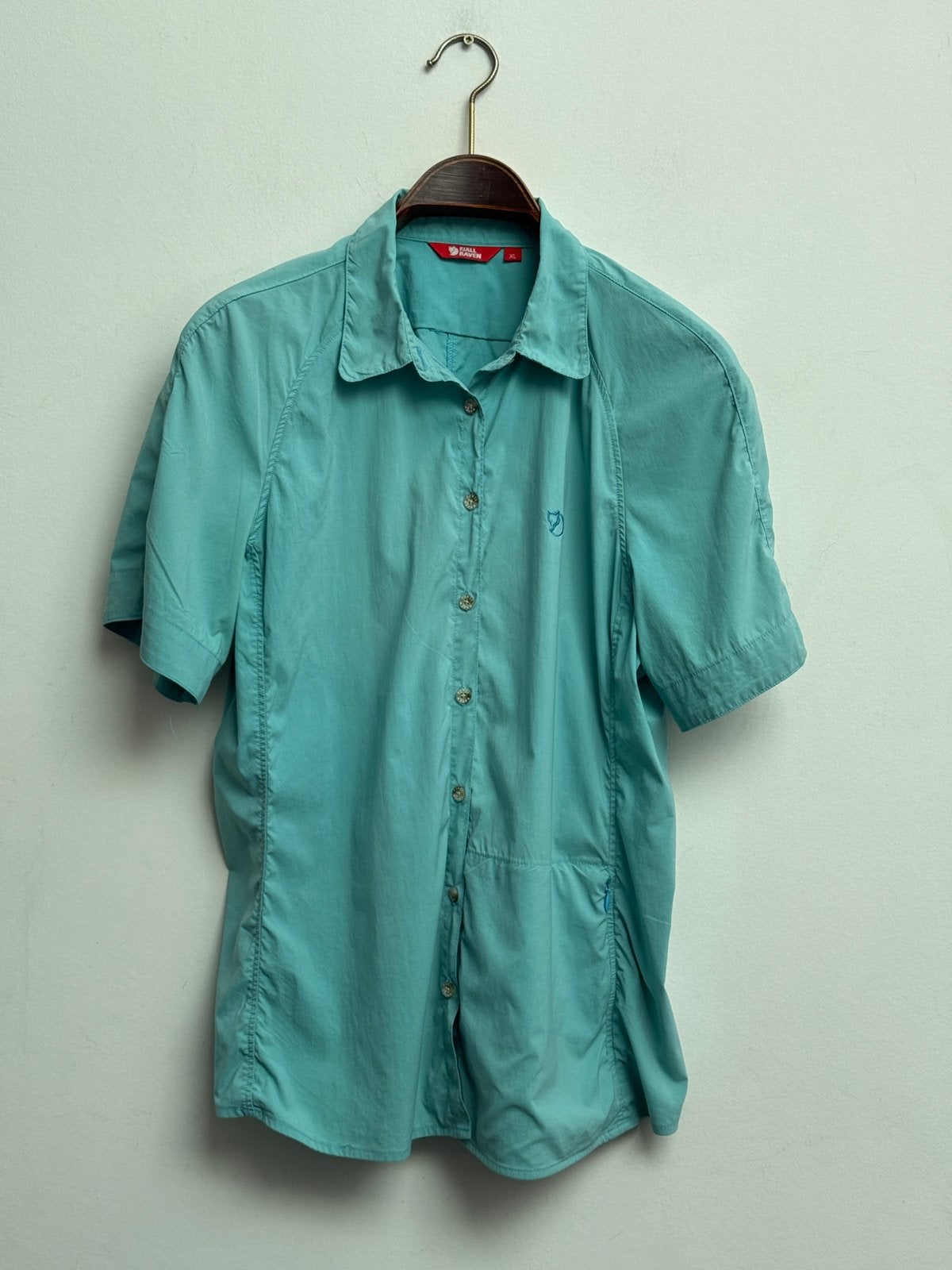 Fjällräven Marula Shirt in teal, Ophalen of Verzenden, Zo goed als nieuw, Kleding
