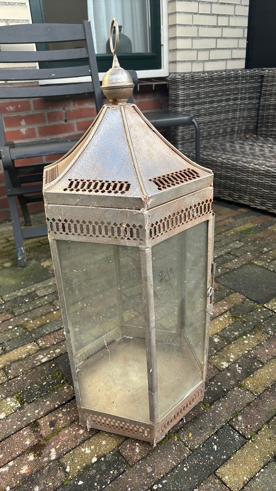 Lantaarn, Huis en Inrichting, Woonaccessoires | Zuilen en Pilaren, Ophalen, Gebruikt