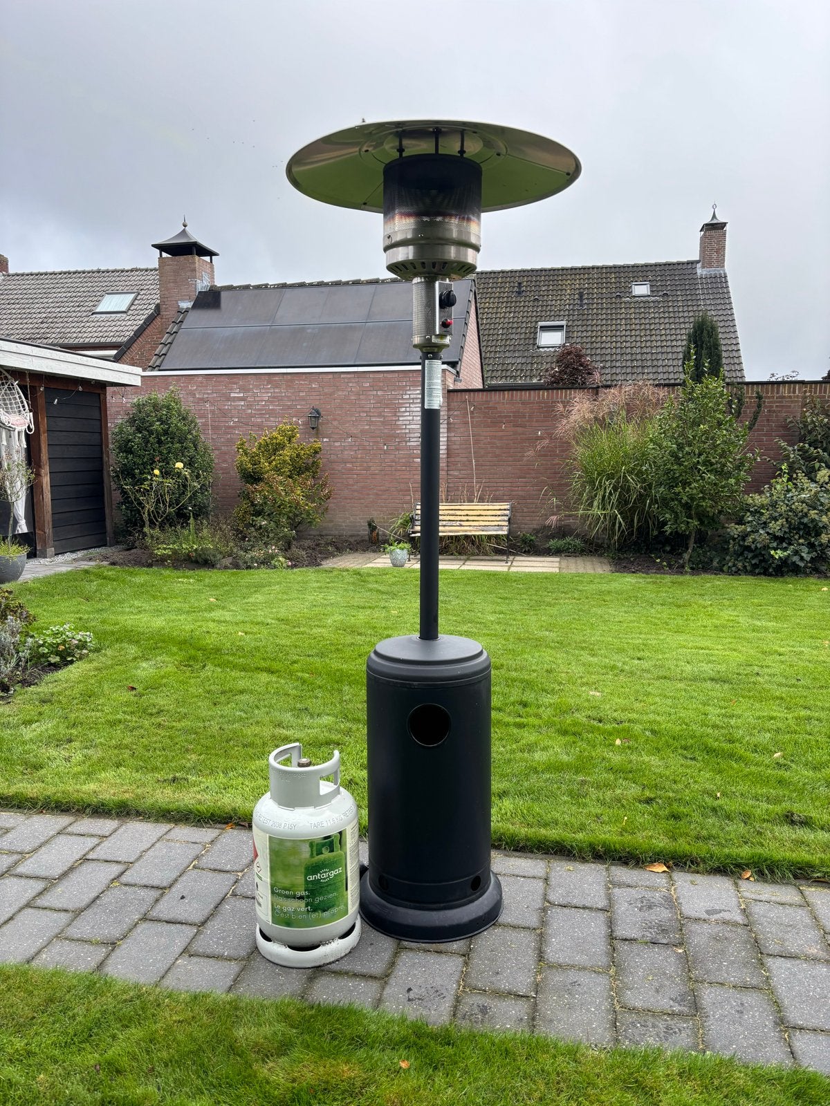 Terrasverwarmer op gas paddenstoel gasverwarmer, Tuin en Terras, Ophalen, Gebruikt, Gas, Vloer