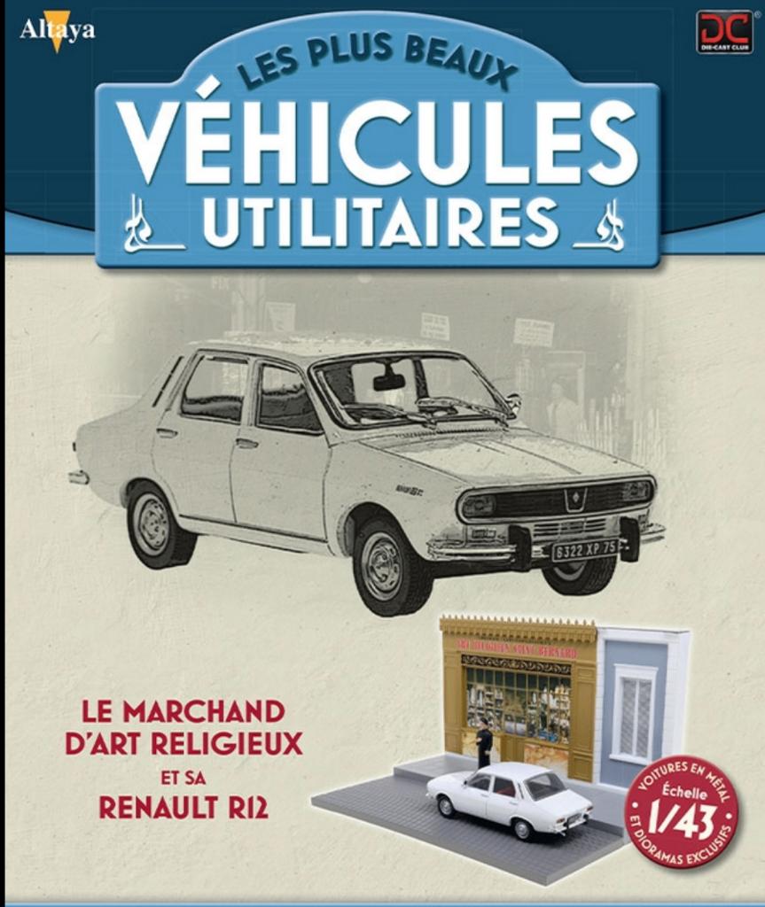 Renault R12 Kunsthandelaar diorama 1/43 serie Utilitaire, Hobby en Vrije tijd, Modelauto's | 1:43, Verzenden, Nieuw, Auto, Overige merken