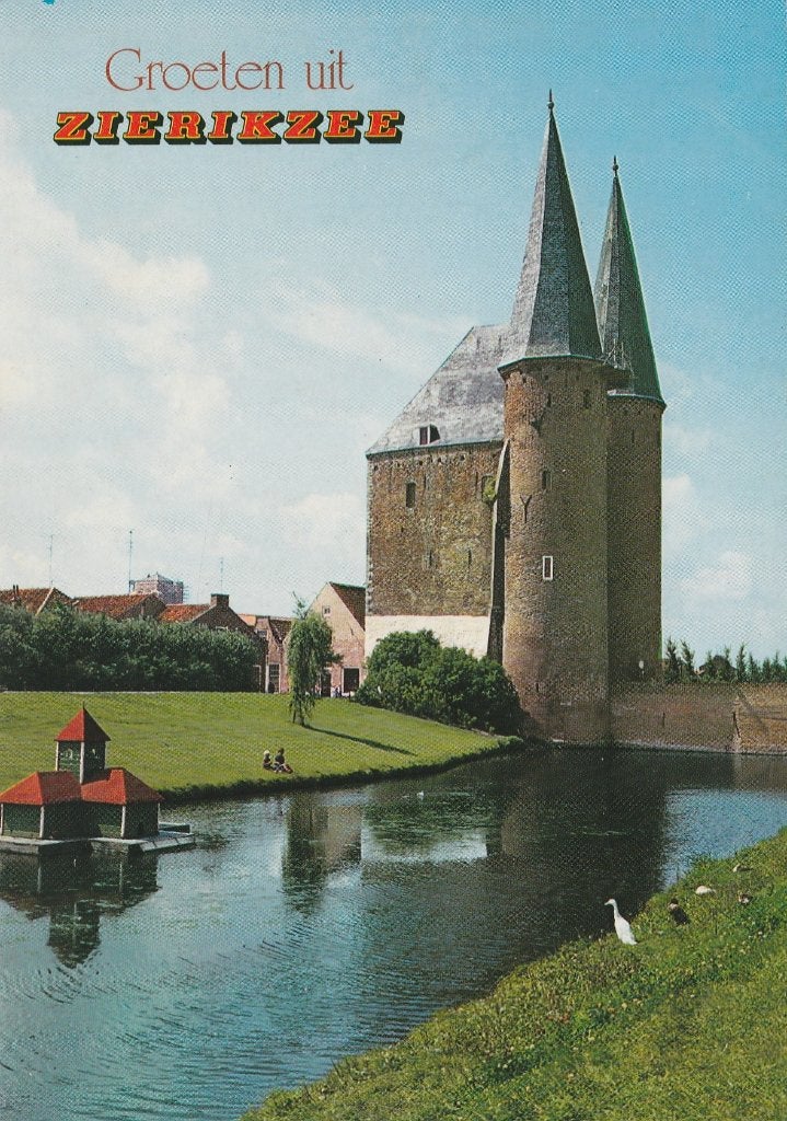ZIERIKZEE Nobelpoort Groeten, Verzamelen, Verzenden, 1960 tot 1980, Ongelopen, Zeeland