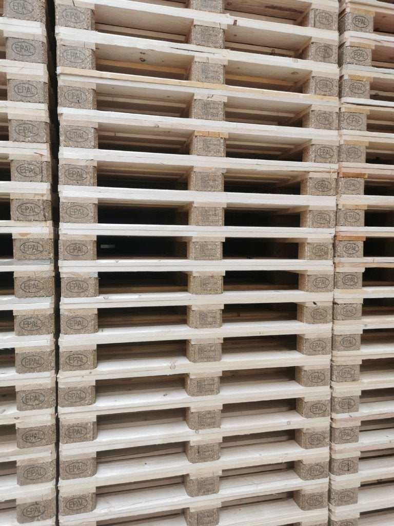Nieuwe EPAL Pallets 80x120cm €15,00 – Nieuw – OP=OP, Minder dan 25 mm, Nieuw, Pallet, Ophalen