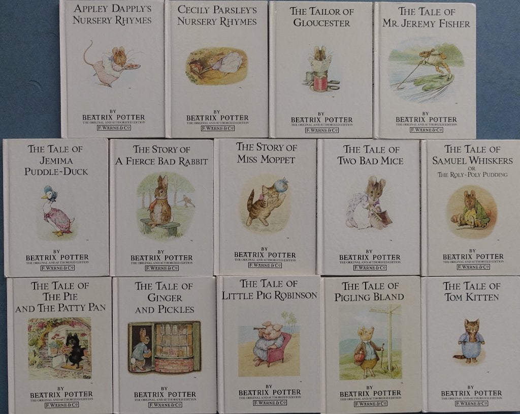 14 boekjes van Beatrix Potter  - engelstalig, Ophalen of Verzenden, Gelezen, Fictie algemeen