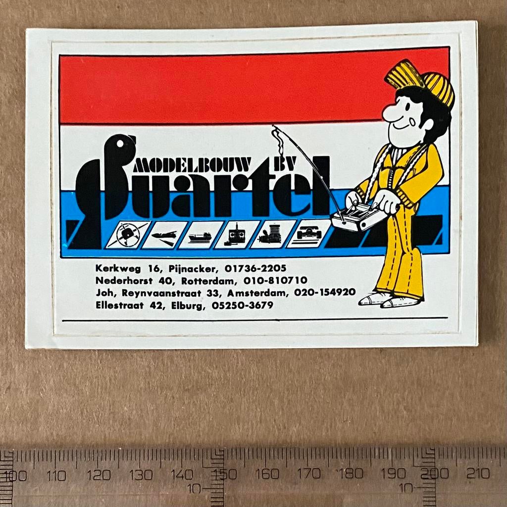 sticker wuartel modelbouw, Verzamelen, Verzenden, Zo goed als nieuw