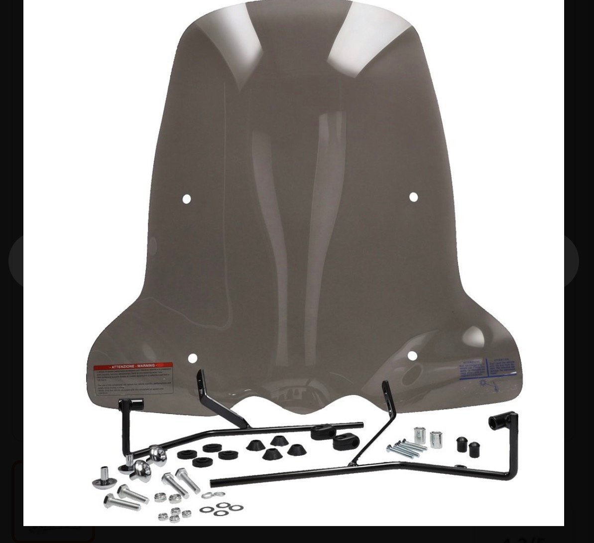 Windscherm Kymco Agility (10/12 inch) Hoog - Smoke+sierstrip, Ophalen of Verzenden, Nieuw, Overige typen, Kymco