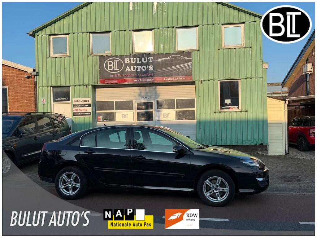 Renault Laguna 2.0 Expression NAVI* NETTE AUTO* 1 EIGENAAR !, Voorwielaandrijving, Gebruikt, Leder en Stof, Zwart