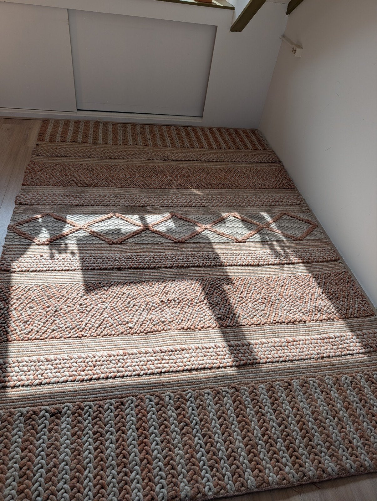 Brinker Carpets Marrakesh handgeweven vloerkleed 200x300cm, Ophalen, Crème, Gebruikt, 200 cm of meer