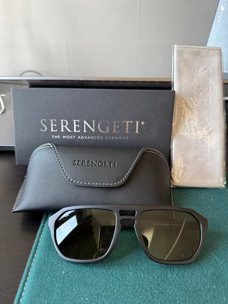 Serengeti zonnebril - Spello 8796 – Nieuw & ongedragen, Overige merken, Zonnebril, Zwart, Nieuw