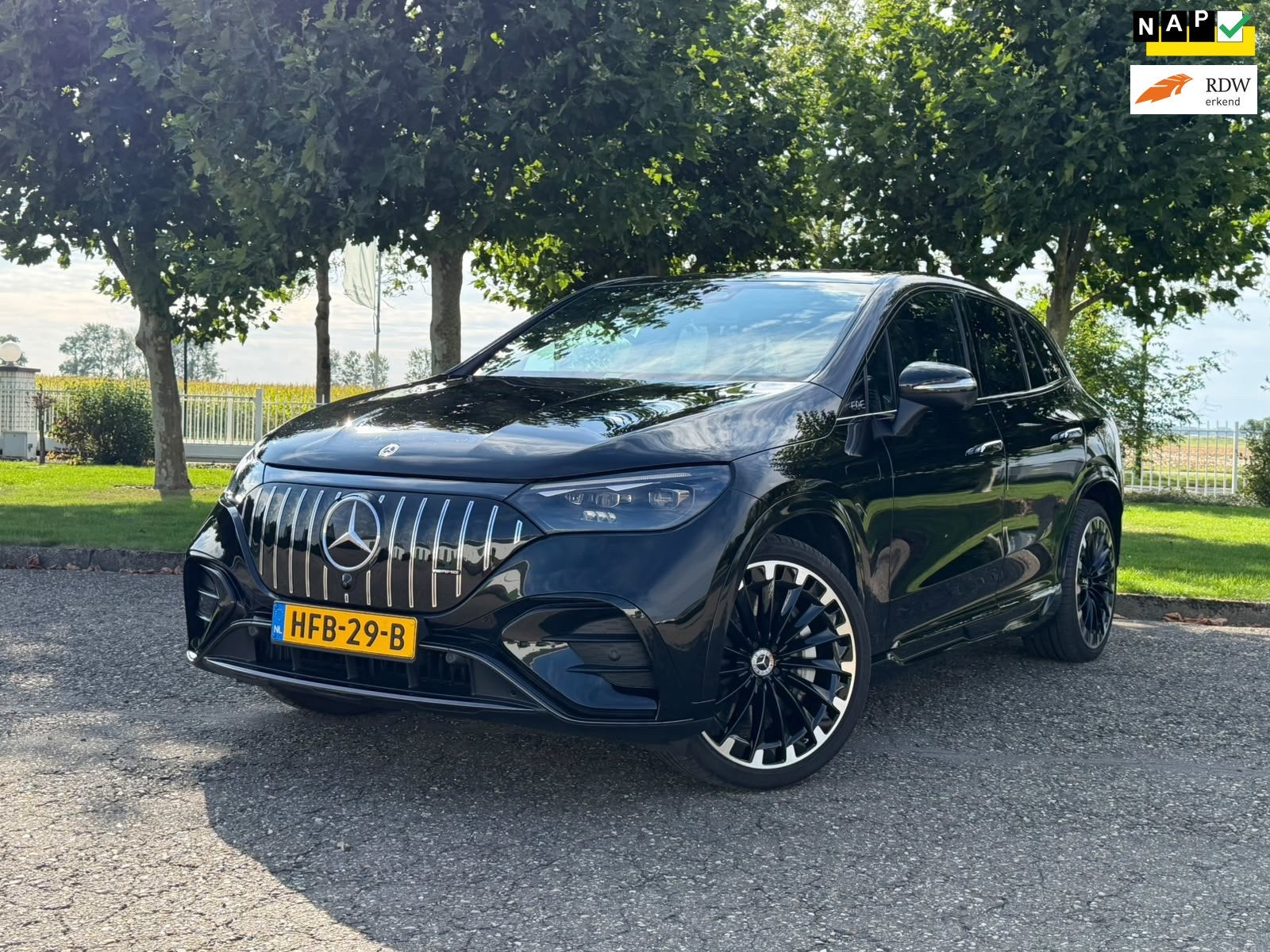 Mercedes-Benz EQE SUV 350+ Sport Edition 96 kWh|36mnd Garant, Automaat, Dealer onderhouden, Achterwielaandrijving, Zwart