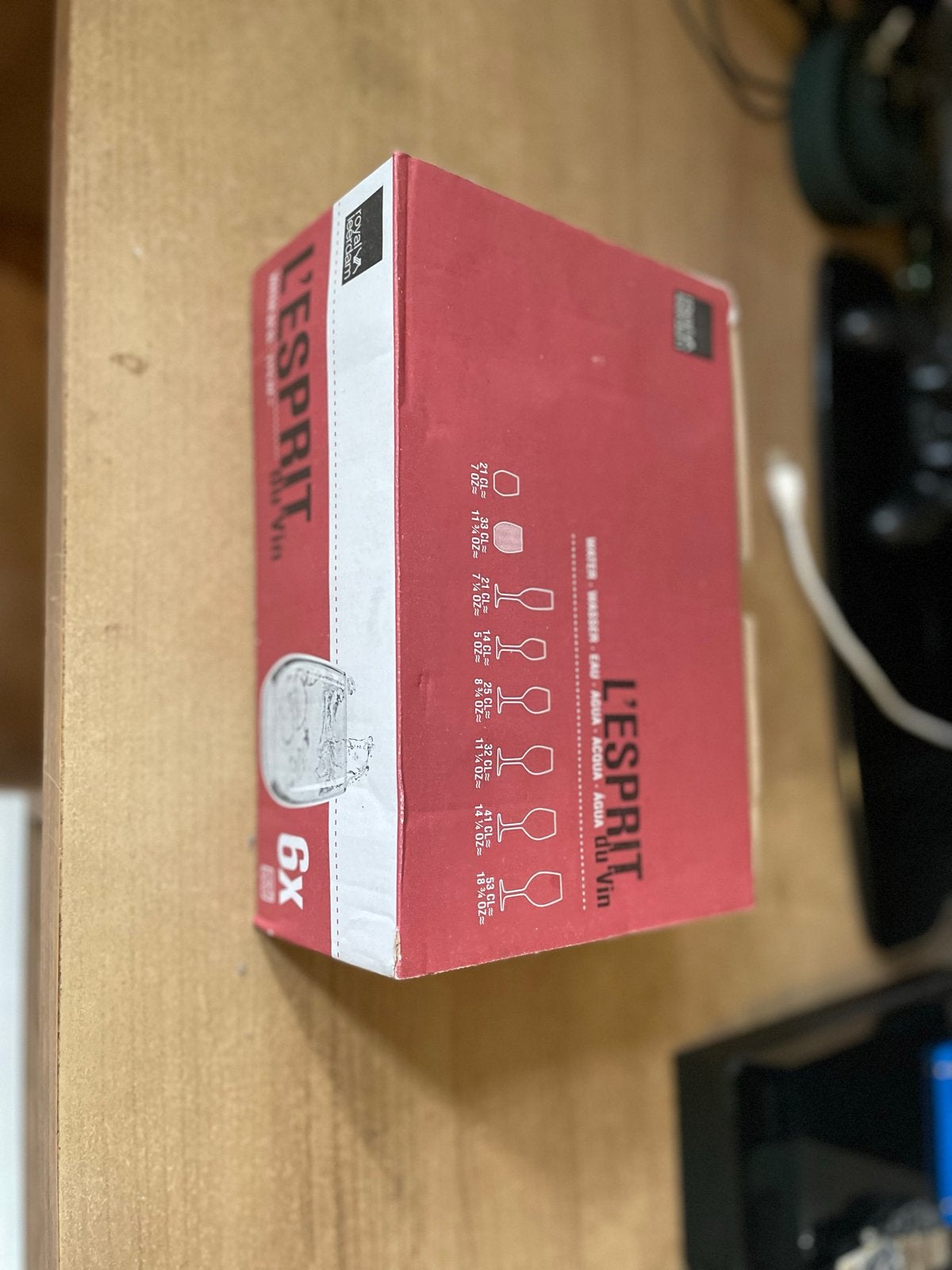 L'Esprit du Vin wijnglazen set 6x, Nieuw, Ophalen of Verzenden, Overige merken, Glas