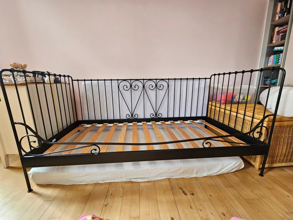 Ikea Meldal bedframe en lattenbodem eenpersoonsbed 90x200, Huis en Inrichting, Slaapkamer | Bedden, Gebruikt, Eenpersoons, 90 cm