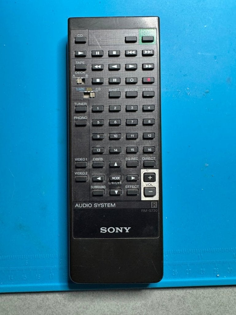 Sony RM-S730 Afstandsbediening voor Audio Systeem, Ophalen of Verzenden, Gebruikt, Origineel, Receiver of Versterker