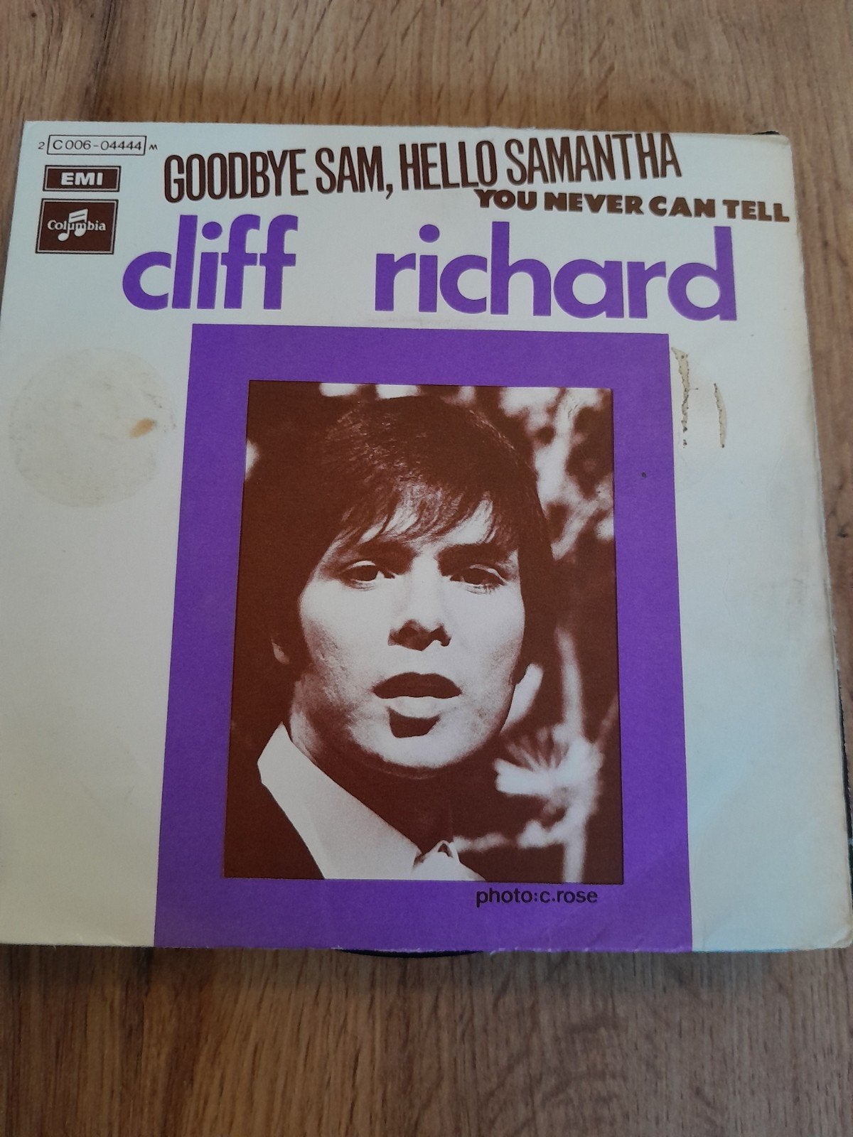 Cliff richard 7inch goodbye sam hello samantha, Ophalen of Verzenden, Zo goed als nieuw, Pop