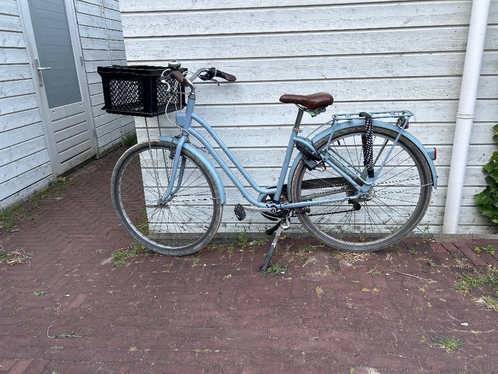 Blauwe Elopsfiets van de decathlon, Gebruikt, Velgrem, 47 tot 50 cm, Versnellingen