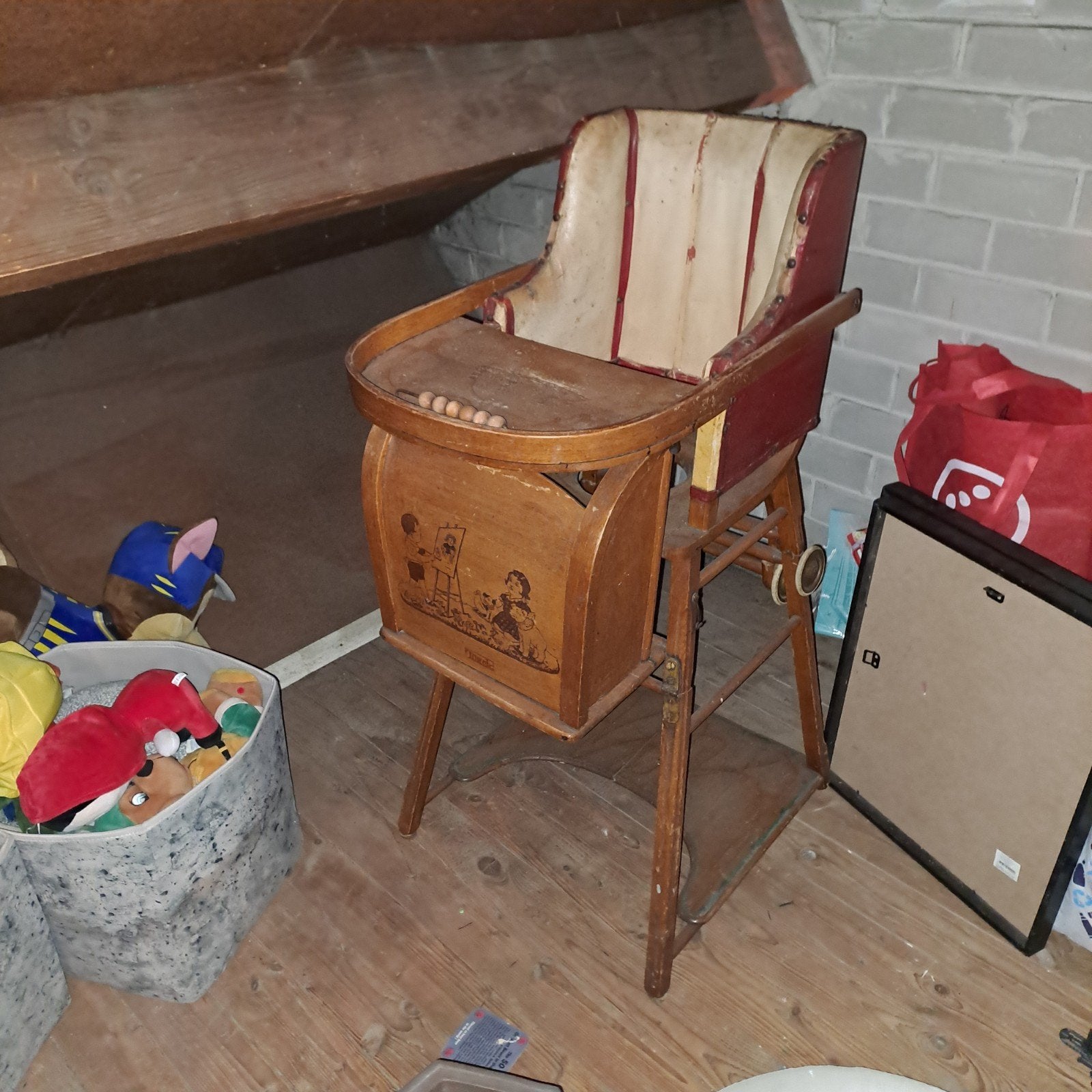 kinderstoel, Ophalen