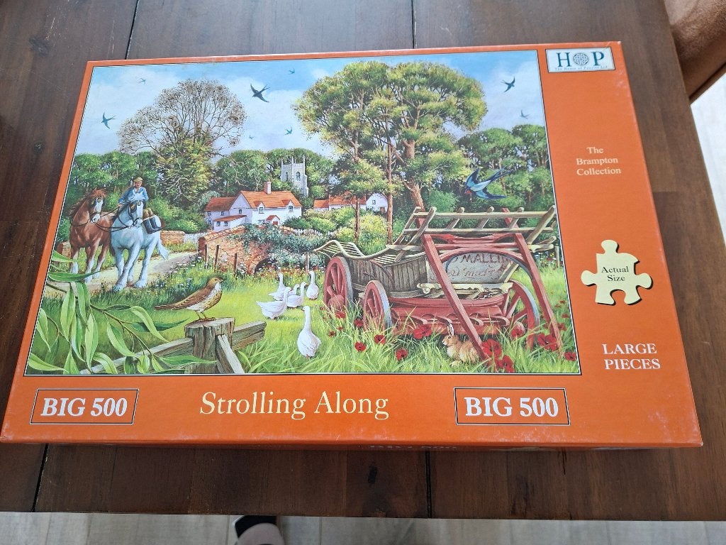 HOP puzzel Strolling Along, Ophalen of Verzenden, 500 t/m 1500 stukjes, Zo goed als nieuw, Legpuzzel