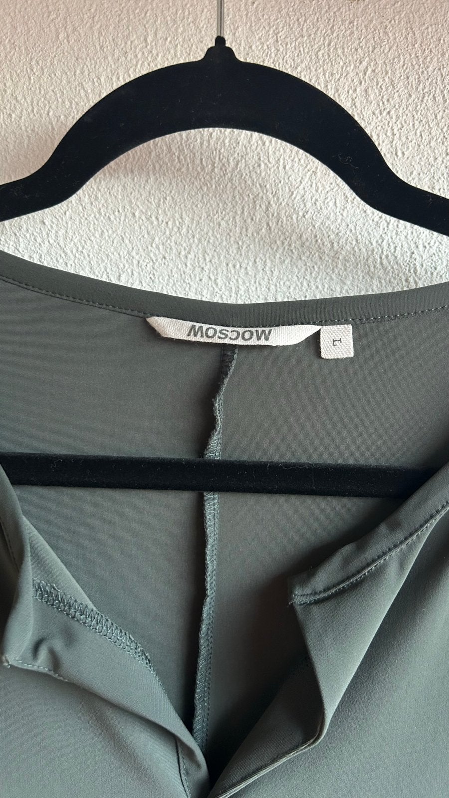 Moscow travelstof set: jurk (L) & legging (M) in donkergroen, Ophalen of Verzenden, Zo goed als nieuw, Maat 42/44 (L), Groen