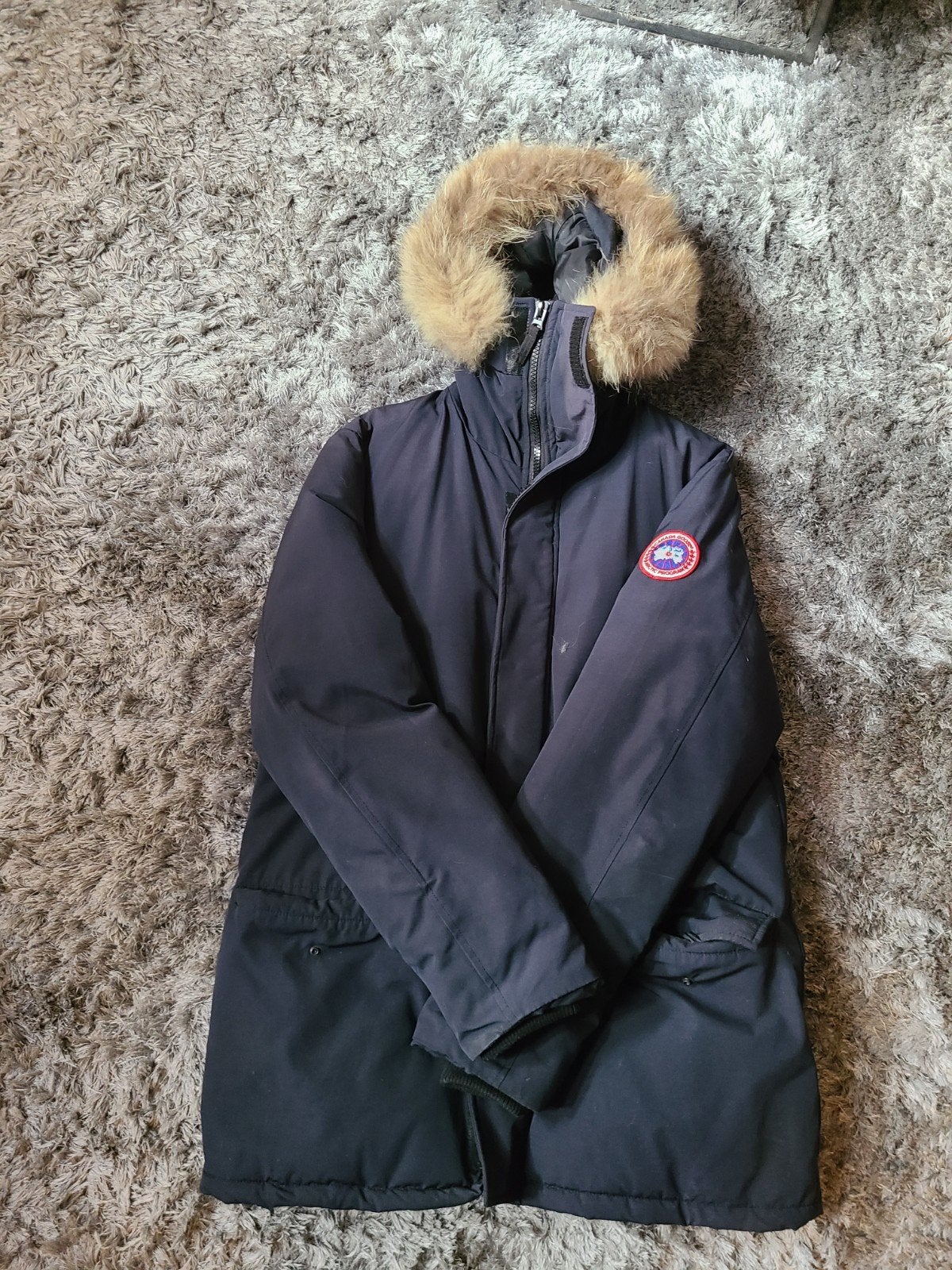 canada goose jas, Ophalen of Verzenden, Overige maten, Blauw