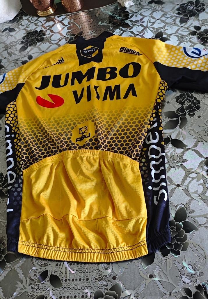 Jumbo Visma Wielershirt - Geel, Ophalen of Verzenden, Zo goed als nieuw
