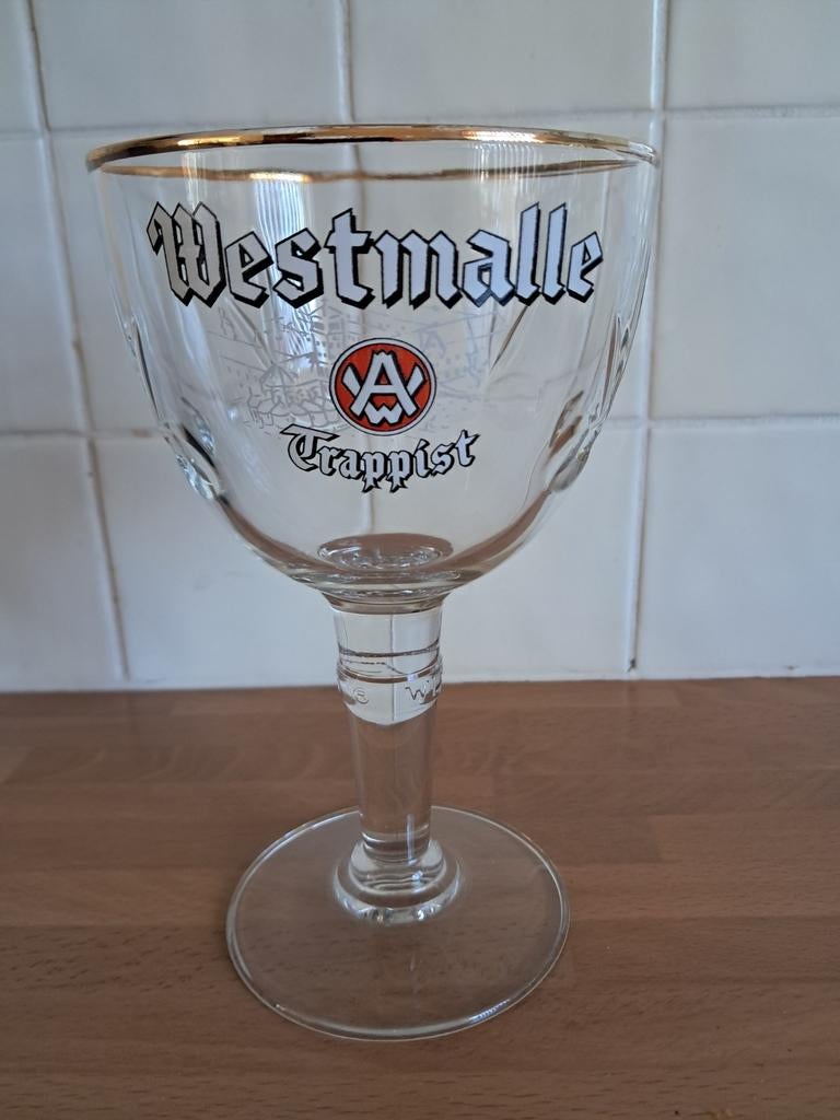 Westmalle Trappist Bierglas - Nieuw, Ophalen of Verzenden, Nieuw, Bierglas