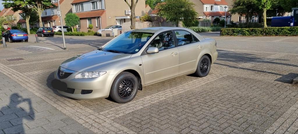 Mazda 6 1.8 SDN Exclusive 2004 Grijs, Auto's, Mazda, Airbags, Airconditioning, Boordcomputer, Centrale vergrendeling, Climate control