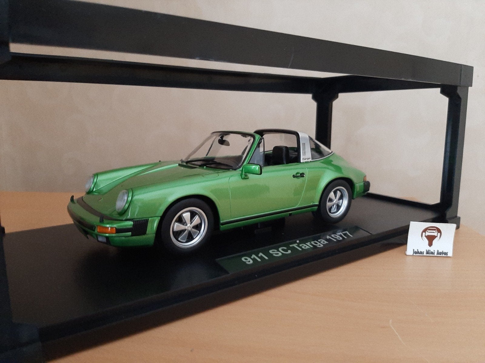 Porsche 911 SC 3.0 Targa 1977 groen-metallic KK-SCALE 1:18, Overige merken, Auto, Nieuw, Ophalen of Verzenden