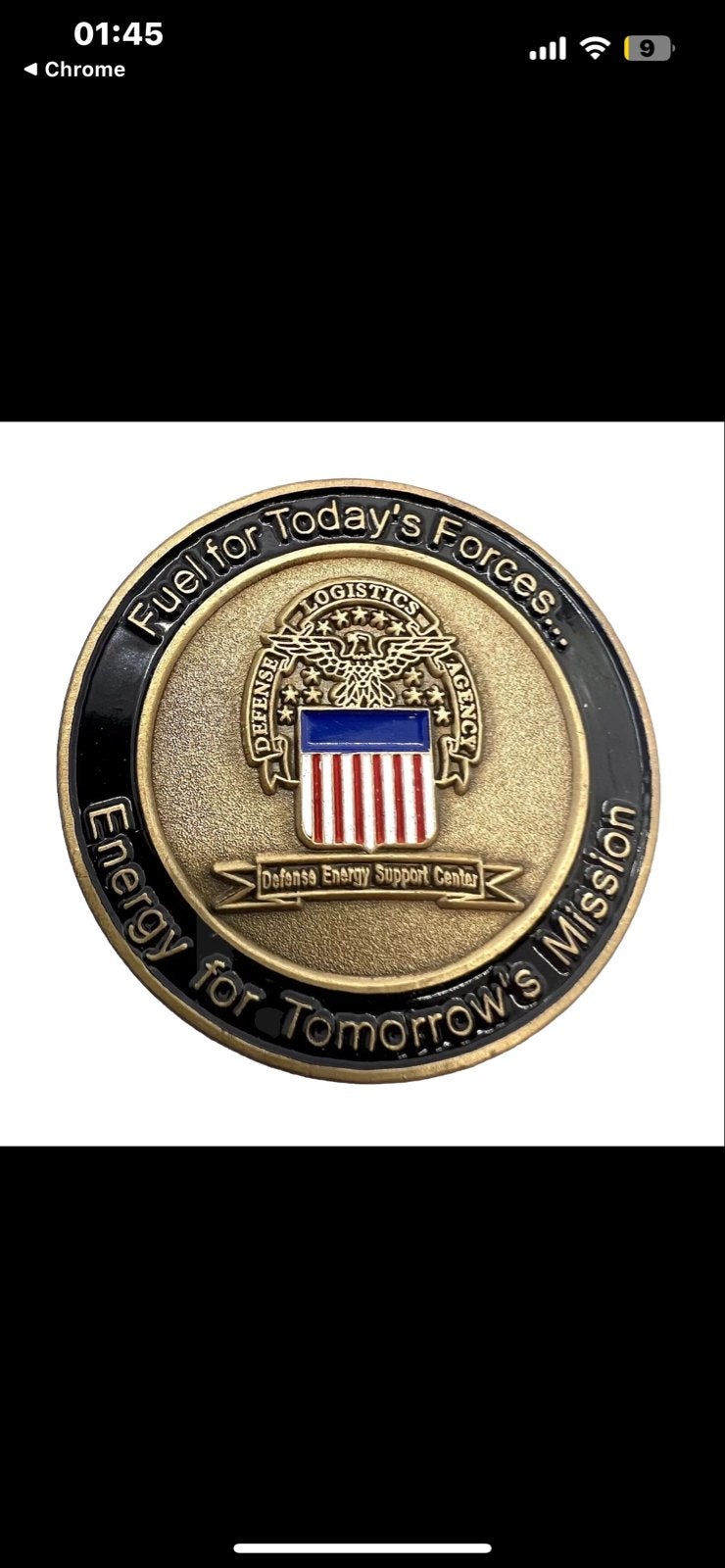 Militaire waarderingsmedaille - Challenge Coin, Ophalen of Verzenden, Zo goed als nieuw