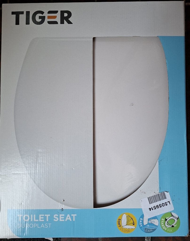 WC bril, merk Tiger, kleur wit, Ophalen, Minder dan 50 cm, Overige typen, Nieuw