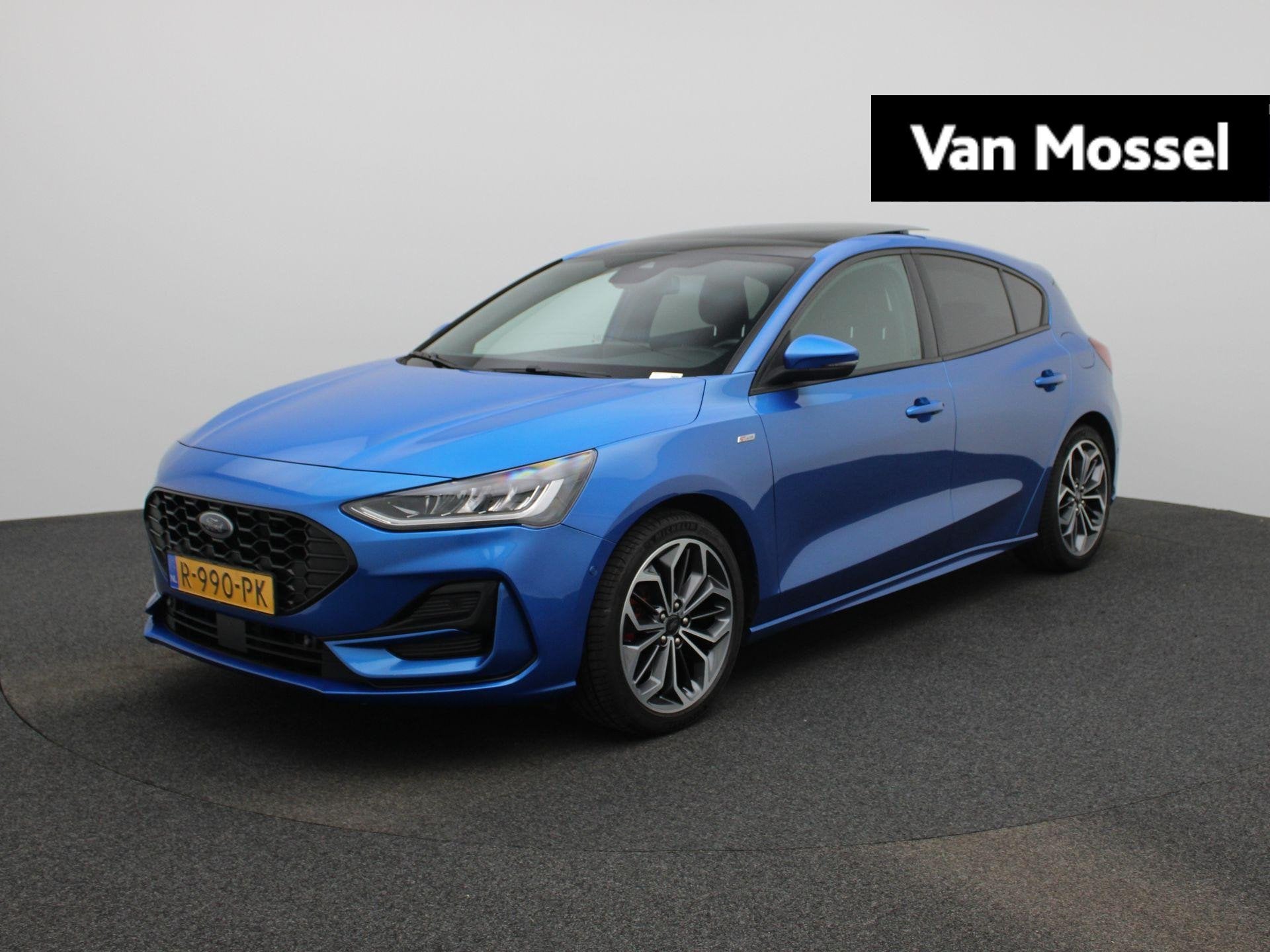 Ford Focus Hybrid ST Line Style | Panoramadak | 18 inch | Wi, 12 maanden, Gebruikt, Euro 6, Blauw
