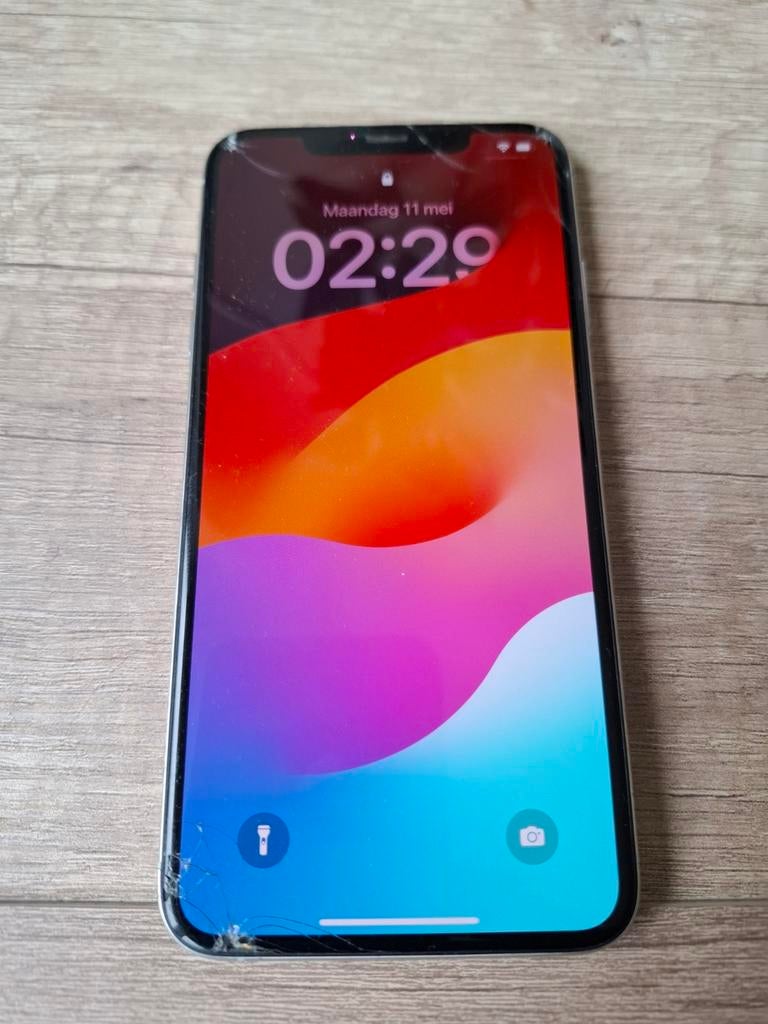 iPhone XS Max - Beschadigd maar werkt nog perfect, Ophalen, Gebruikt, Wit, IPhone XS Max