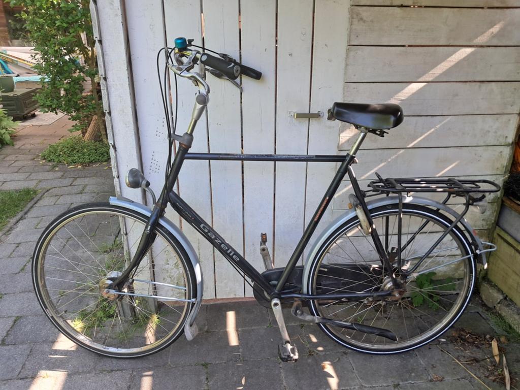 Gazelle fiets 61 cm - Degelijke stadsfiets, Fietsen en Brommers, Fietsen | Heren | Herenfietsen, Ophalen, Gebruikt, Versnellingen