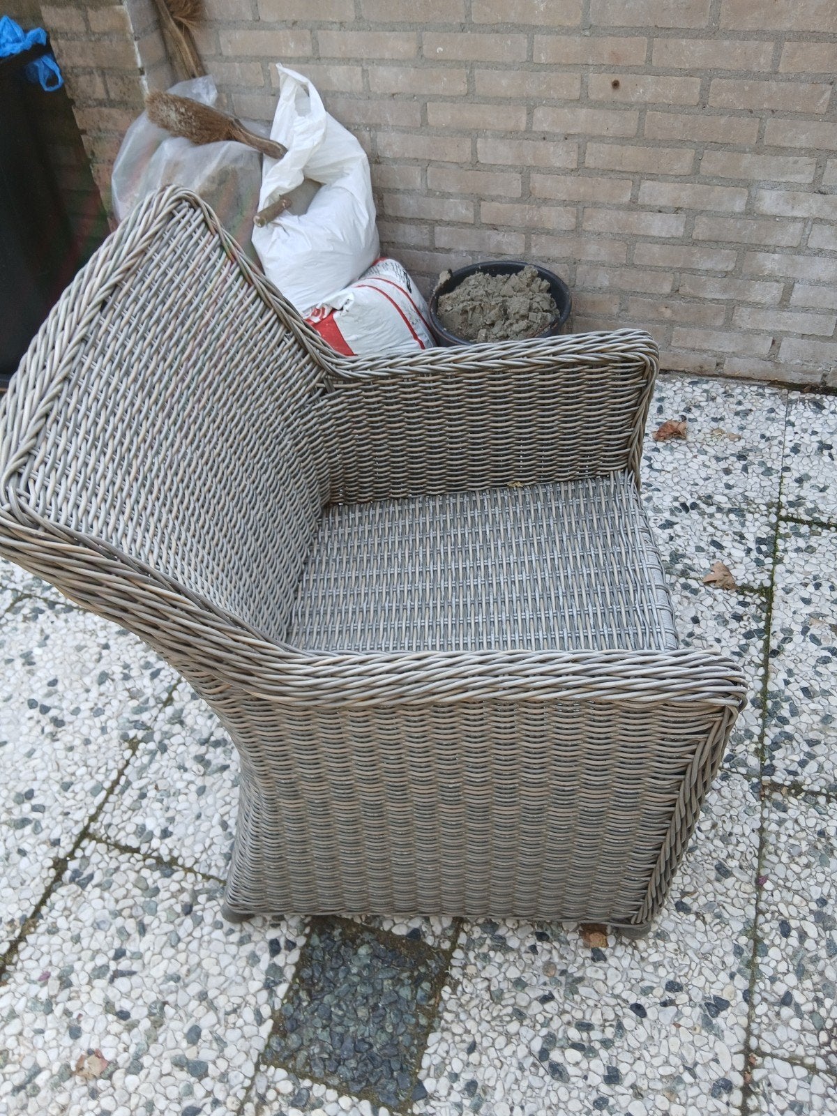 4 tuinstoelen, Ophalen, Gebruikt, Rotan