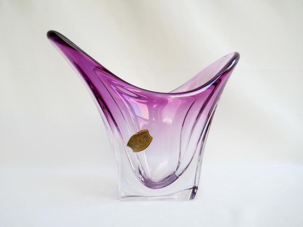 Val Saint Lambert - object design vaas, Antiek en Kunst, Antiek | Glas en Kristal, Ophalen of Verzenden