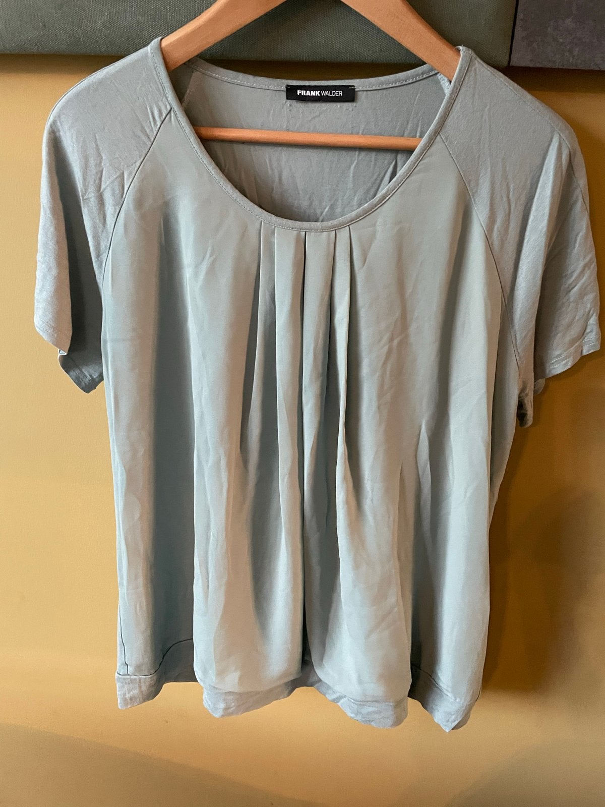 Frank Walder T-shirt - Maat 46 licht mint groen, Maat 46/48 (XL) of groter, Ophalen of Verzenden, Korte mouw, Gedragen