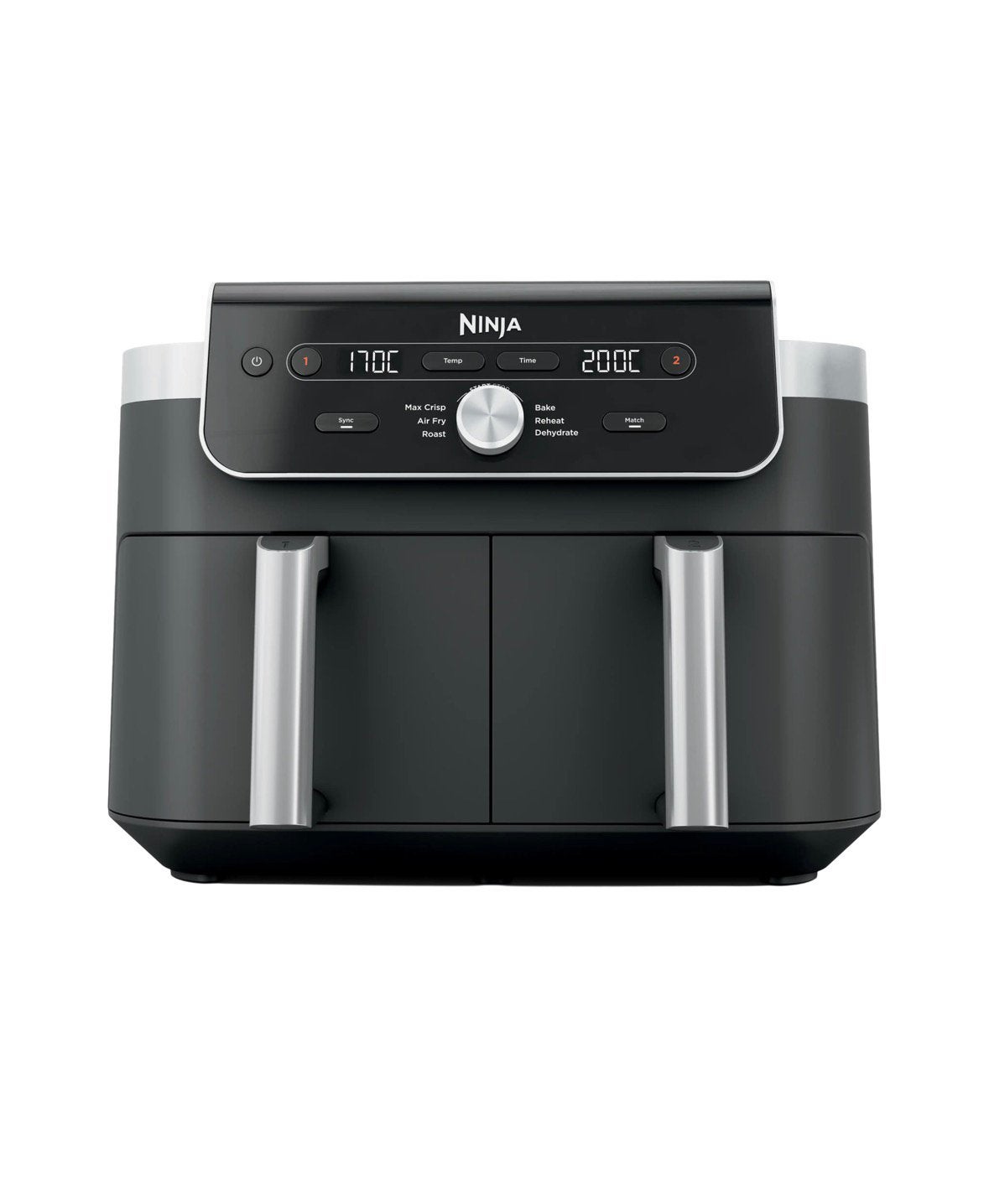 Ninja Dubbele Airfryer XXL - 9,5 Liter, Ophalen of Verzenden, Zo goed als nieuw, Airfryer XXL, 1500 gram of meer