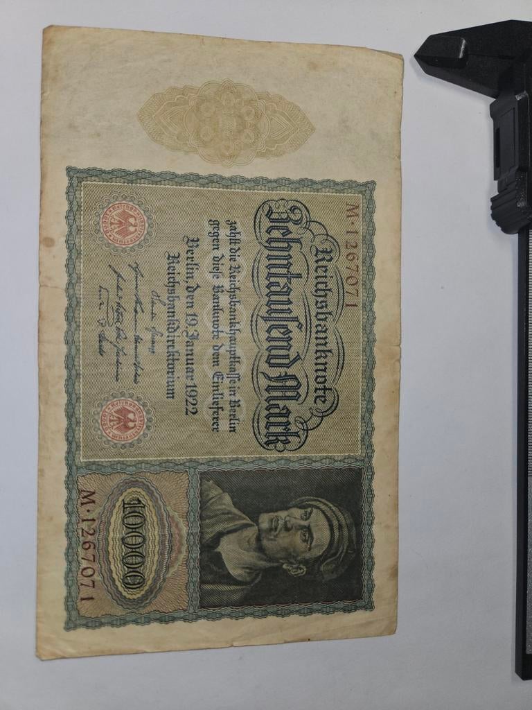 Bankbiljet Duitsland 10.000 mark 1922 P#71, Postzegels en Munten, Bankbiljetten | Europa | Niet-Eurobiljetten, Verzenden, Duitsland