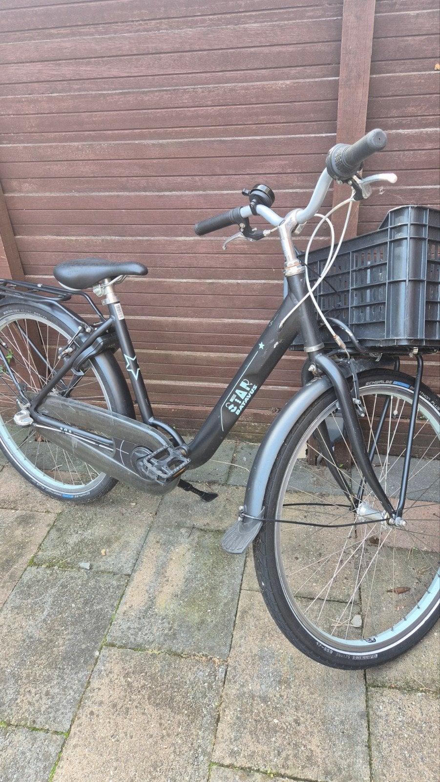 Batavus Star meisjes fiets met voordrager en mand, Fietsen en Brommers, Ophalen, Gebruikt, 26 inch of meer, Batavus