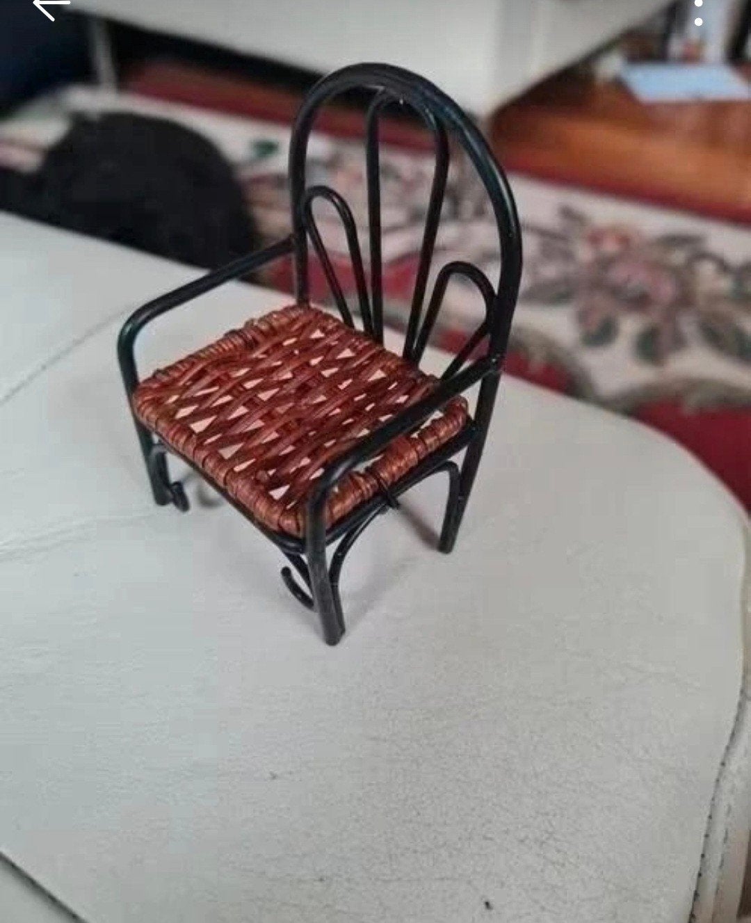 Miniatuur stoel voor poppenhuis - Reutter porselein stijl, Verzamelen, Ophalen of Verzenden, Gebruikt